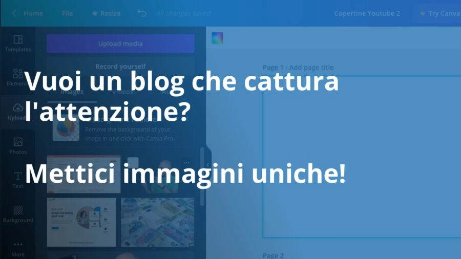 Creare immagini per il blog