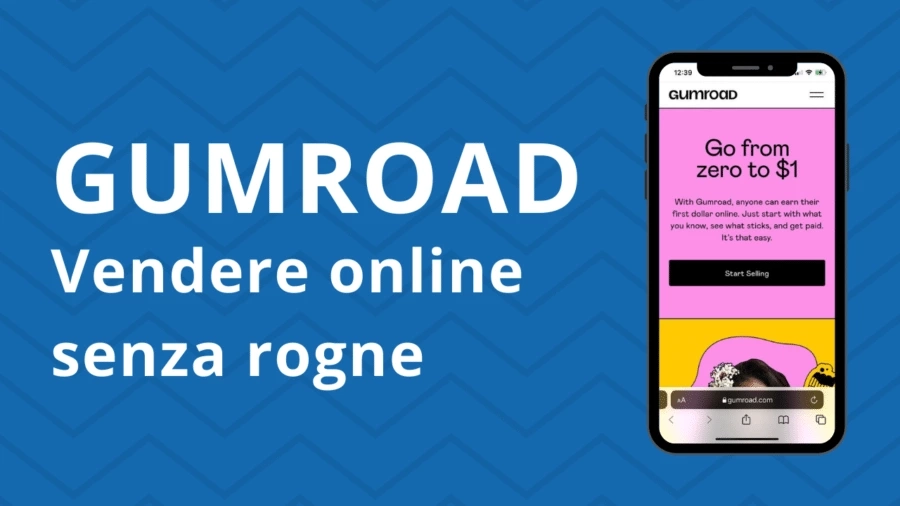 Gumroad vendere online senza rogne