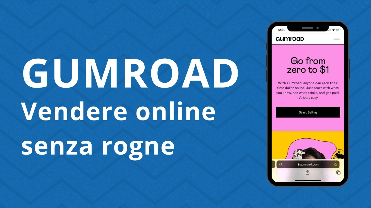 Gumroad vendere online senza rogne