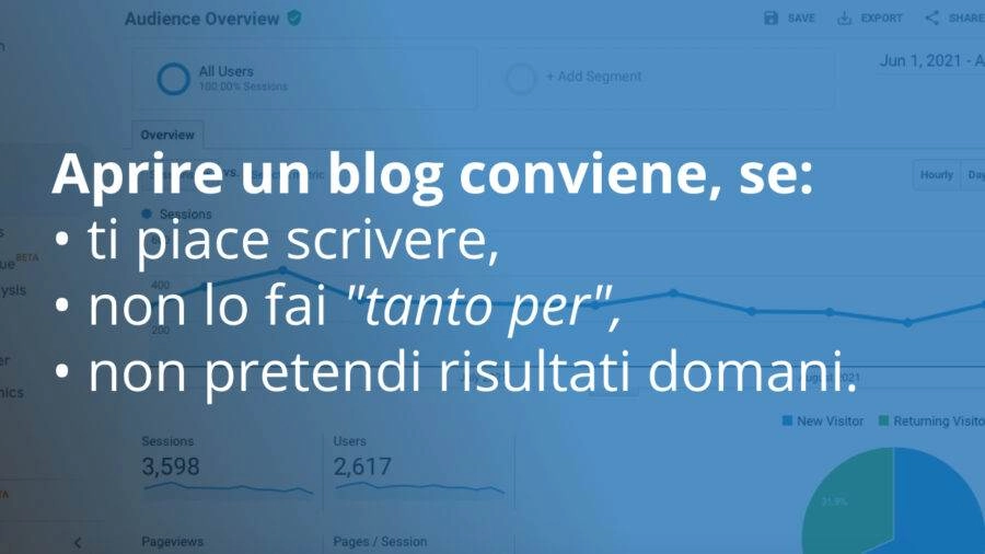 Perché aprire un blog Perché aprire un blog