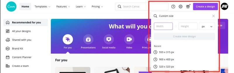 Creare immagini per il blog con Canva