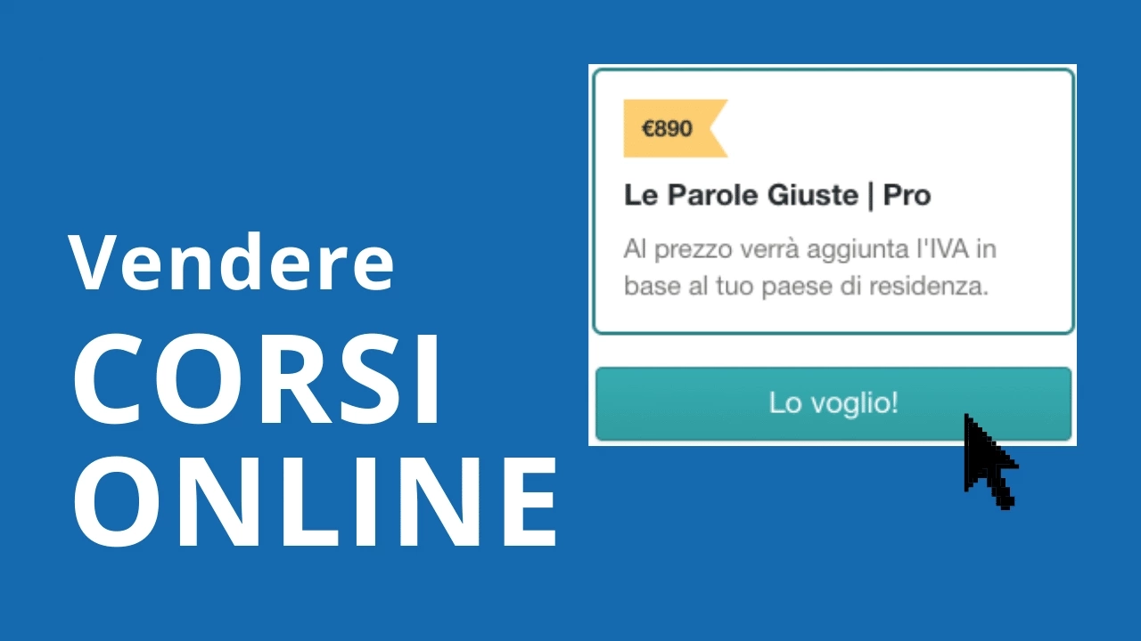 Vendere corsi online