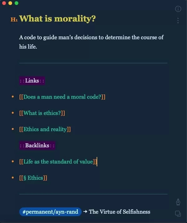 Zettelkasten nota permamente